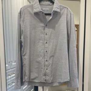 Seaplane Men's Gray Button-Up Shirt